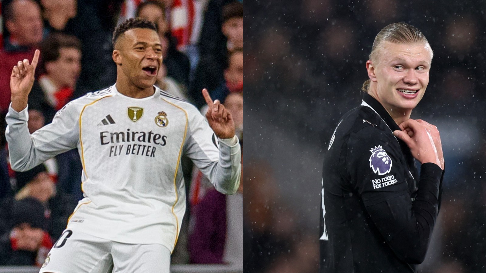 Kylian Mbappé y Erling Haaland
