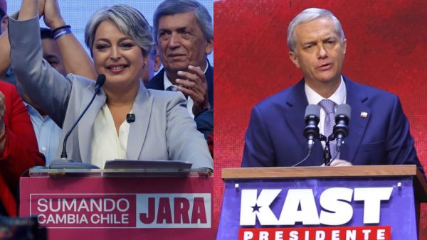 Jeannette Jara y José Antonio Kast