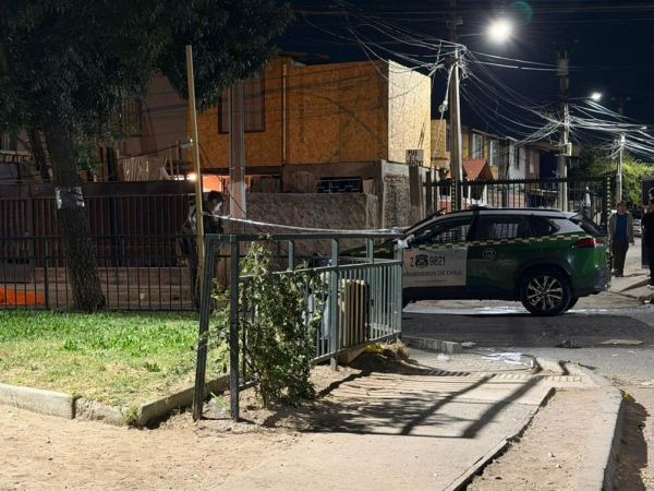 Calle de Puente Alto donde murió a balazos el hombre.