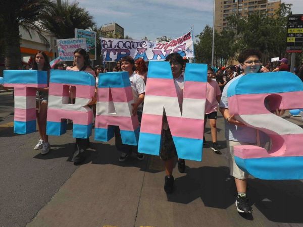 Marcha personas transgénero. Foto referencial.