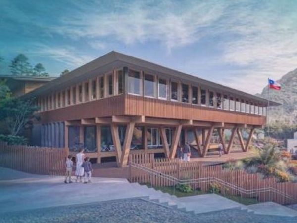 Instalan primera piedra del Colegio Insular Robinson Crusoe de Juan Fernández