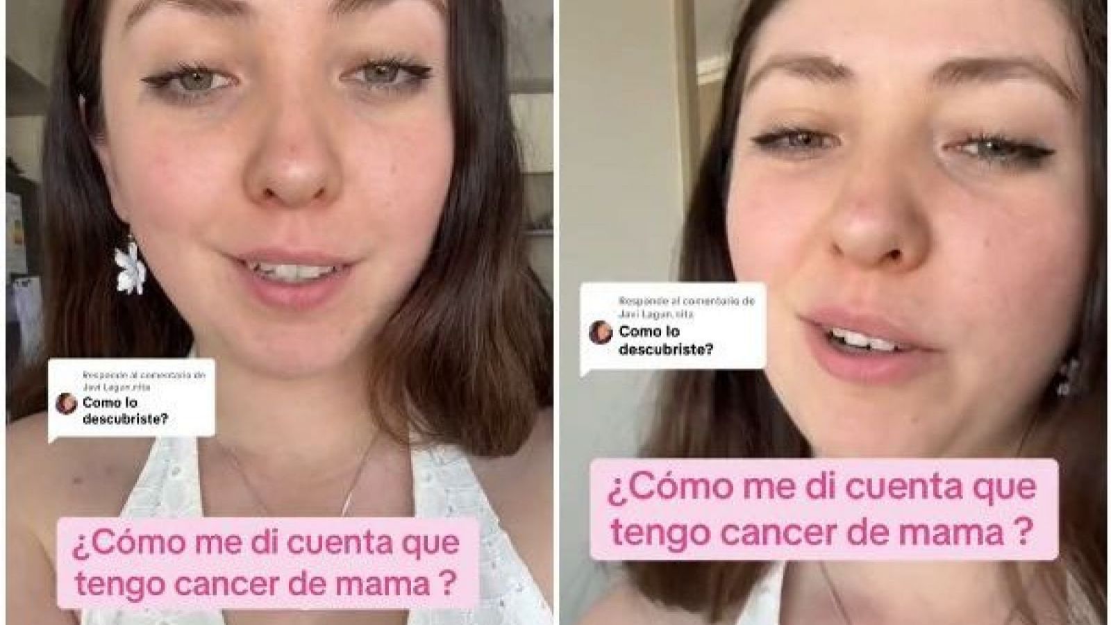 Joven relata como supo que tenía cáncer de mama