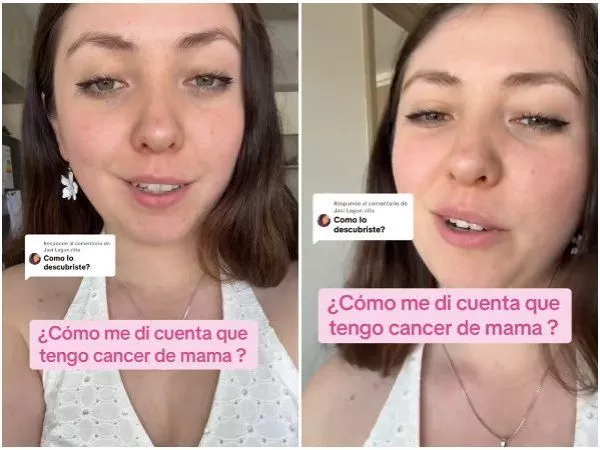 Joven relata como supo que tenía cáncer de mama