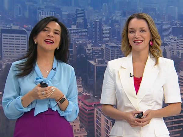 Carla Zunino y Valentina Reyes en 24 Horas Tu Mañana.