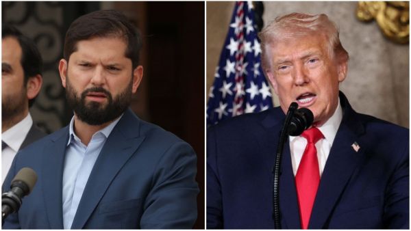 Gabriel Boric y Donald Trump