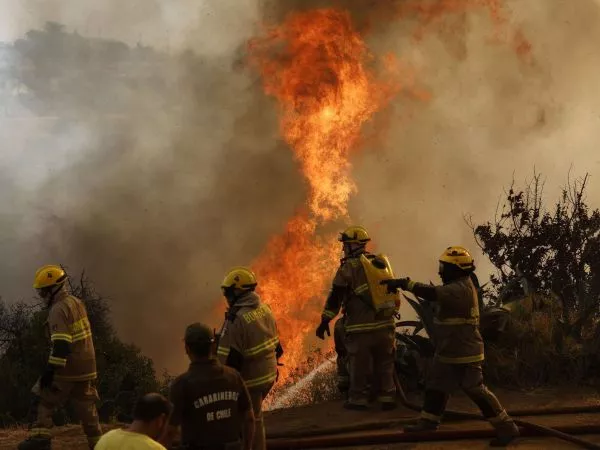 Incendio forestal Maule