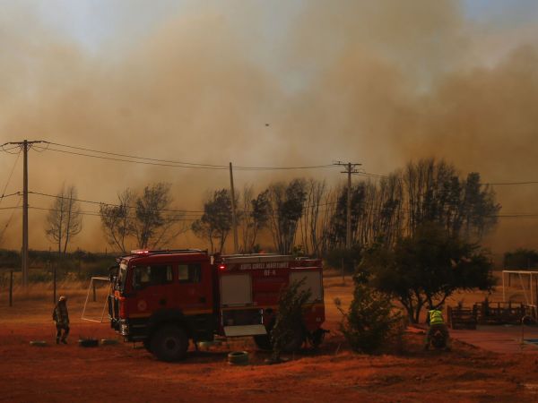 Incendios forestales activos en Chile