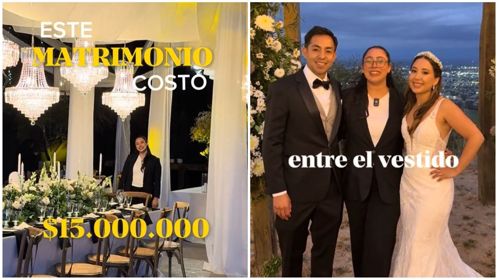 Banquetera mostró cómo se ve un matrimonio de 15 millones y desató ola de comentarios