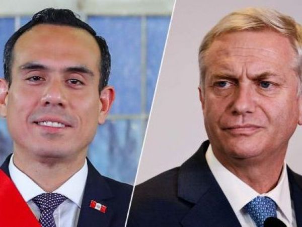 Presidente de Perú José Jerí y José Antonio Kast