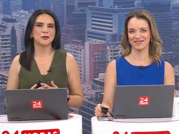 Carla Zunino y Valentina Reyes en 24 Horas Tu Mañana.