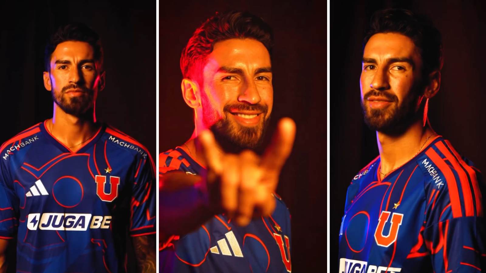 Juan Martín Lucero en su presentación con la Universidad de Chile