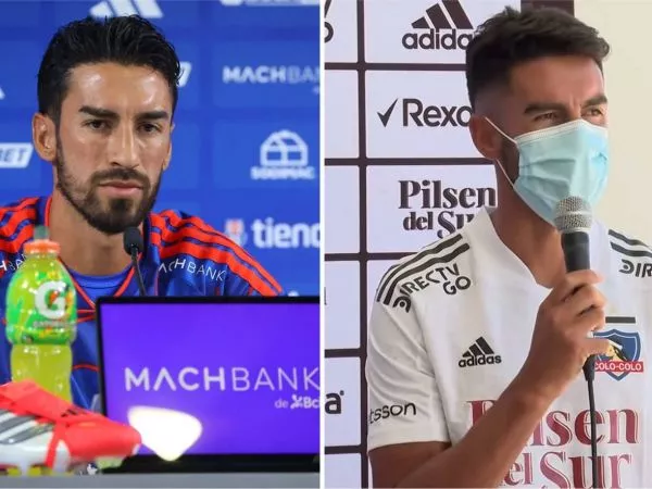 Juan Martín Lucero en su presentación con la Universidad de Chile y Colo Colo