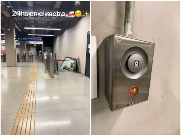 Argentino quedó atrapado en Metro de Santiago