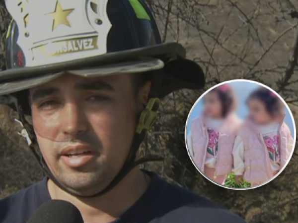 Habla bombero que salvó a mellizas de incendio forestal