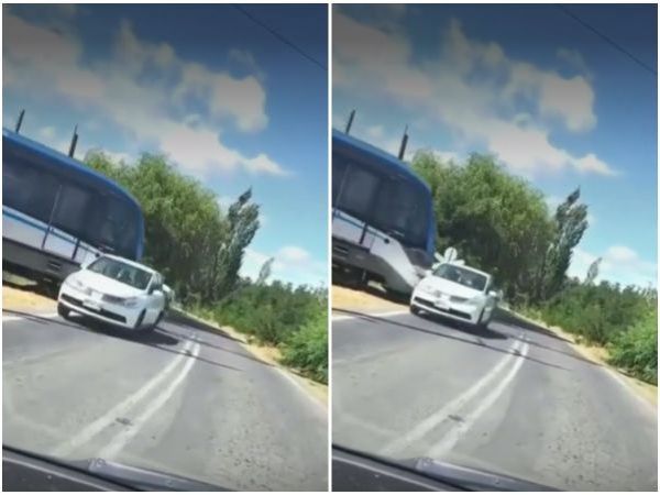 Irresponsable maniobra de conductor en Talca