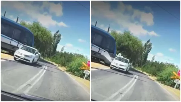 Irresponsable maniobra de conductor en Talca