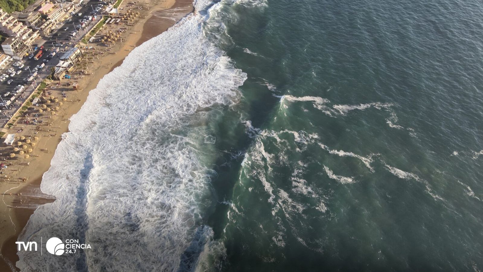 Playas de Viña del Mar y Valparaíso afectadas por la erosión.