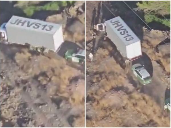 VIDEO | Sujetos roban camión con 18 toneladas de palta en Llay Llay