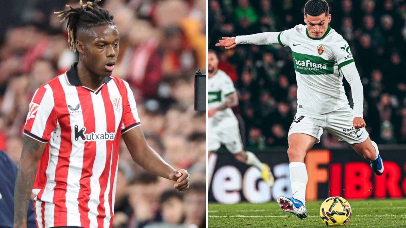 Nico Williams y Lucas Cepeda