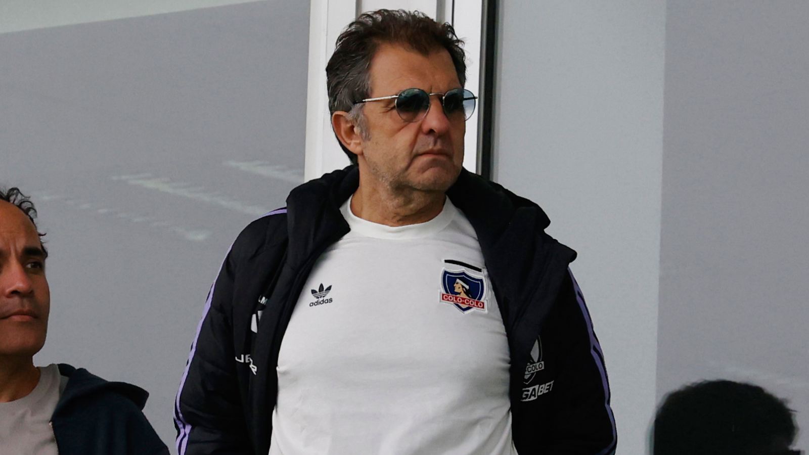 Aníbal Mosa en un partido de Colo Colo