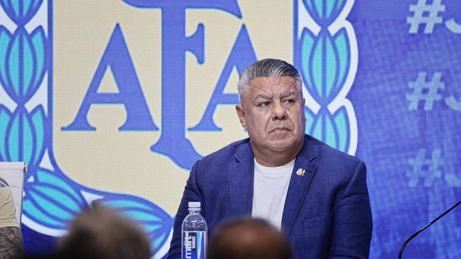 Claudio "Chiqui" Tapia en una actividad de la AFA