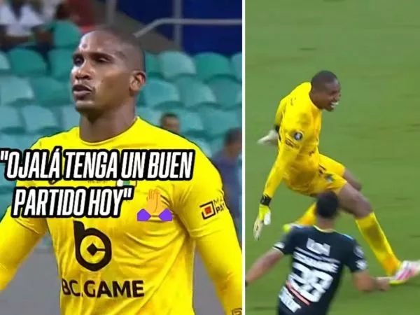 Omar Carabalí jugando por la Copa Libertadores