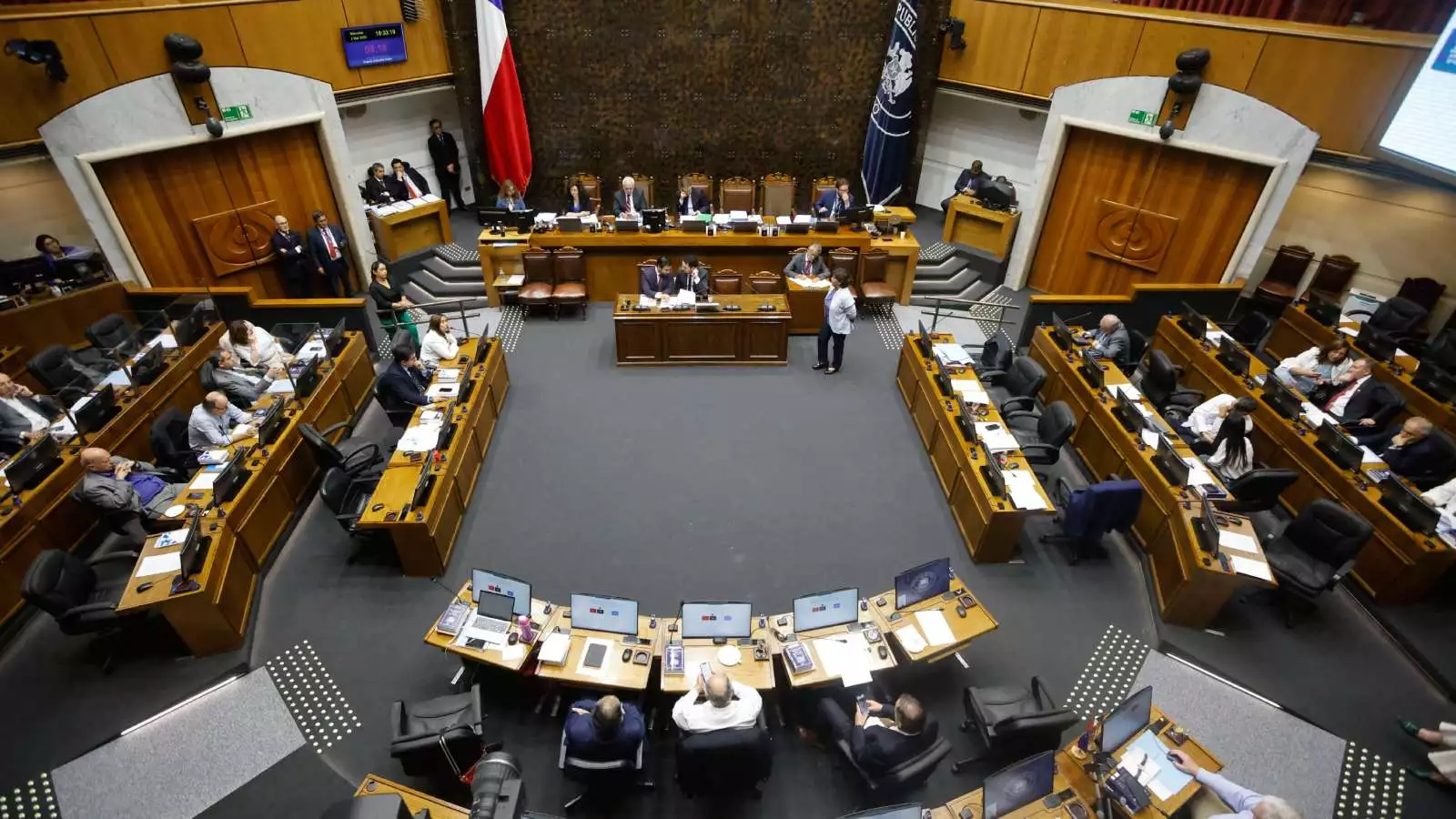 La Sala del Senado de Chile