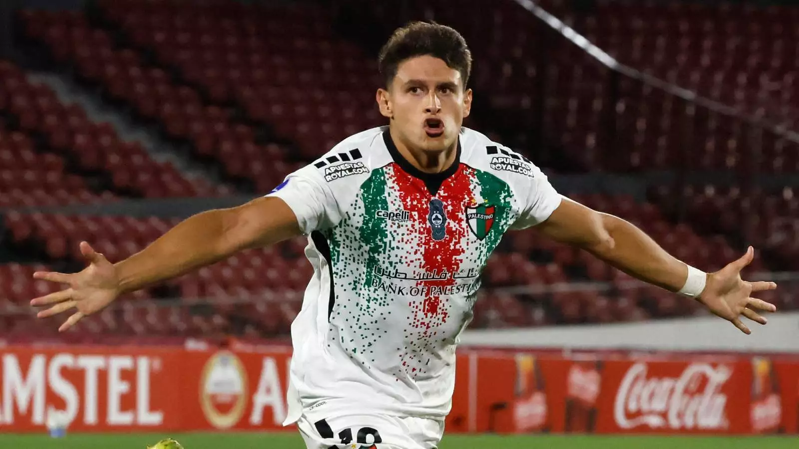 Nelson Da Silva celebrando su gol ante la Universidad de Chile