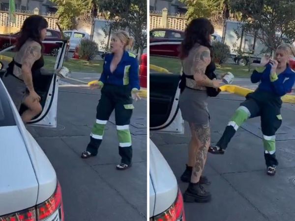 Momento de la supuesta agresión a Elizabeth Maestracci