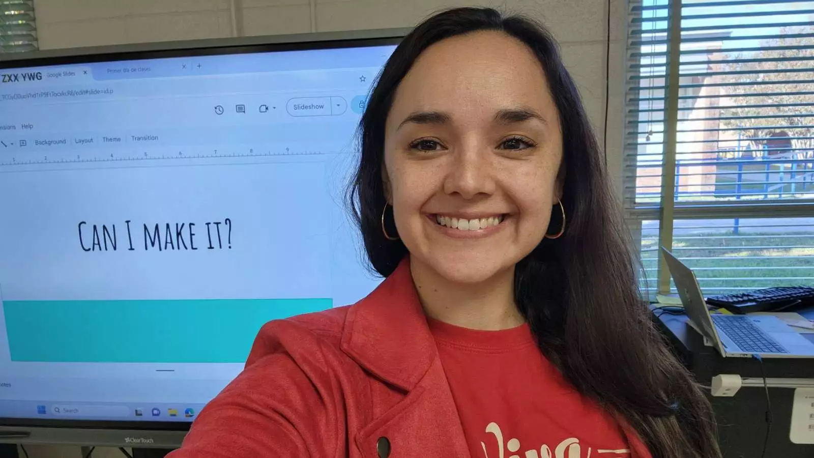 Daniela Vargas Mandiola enseñando en Estados Unidos