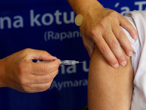 Vacunación contra la influenza en Chile.