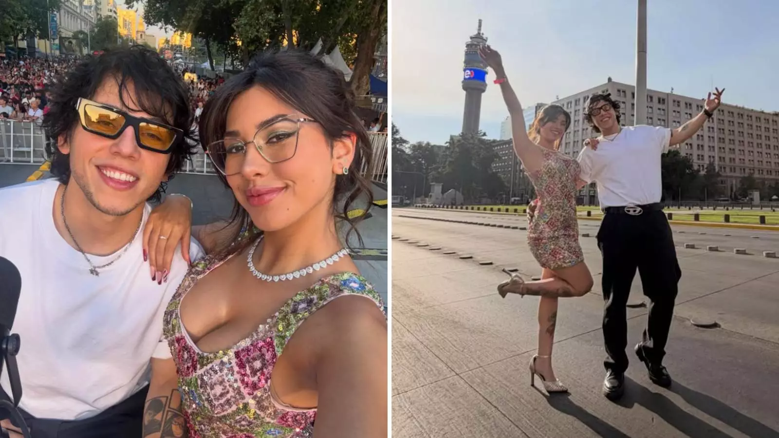 Eskarcita tomándose una selfie junto a Julitroz