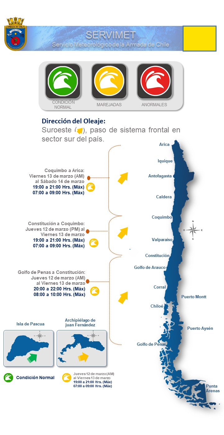 AVISO DE MAREJADAS: REVISA EL MAPA