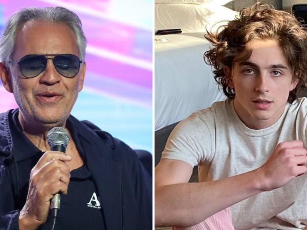 Andrea Bocelli y Timothée Chalamet