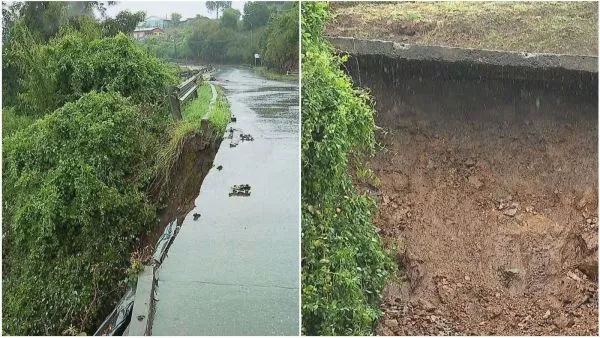 Socavón en Talcahuano.