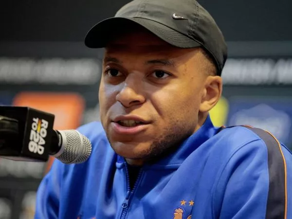 Kylian Mbappé en conferencia de prensa previo al amistoso ante Brasil