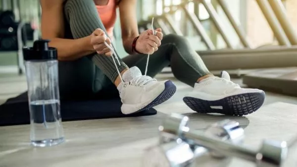 Entrenamiento. Mujer fitness