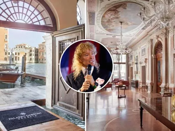 El exclusivo palacio de Venecia que arrienda Leonardo Farkas