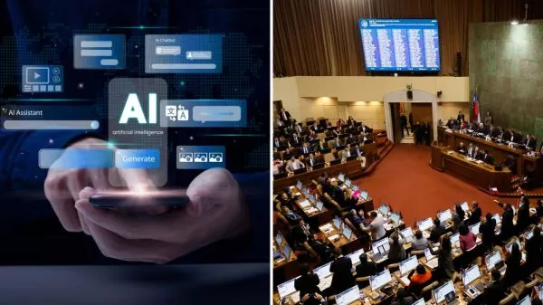 Imagen referencial de la inteligencia artificial y la Cámara de Diputadas y Diputados