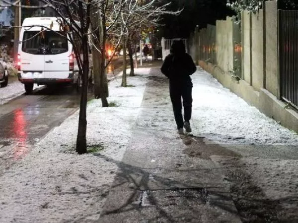 Nieve en Santiago