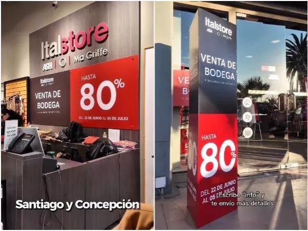 Hasta 80% de descuento en ropa: outlet anuncia venta de bodega con productos desde $5 mil