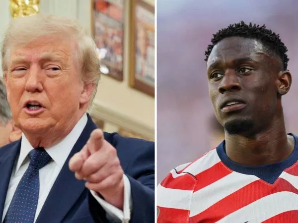 Donald Trump y Florian Balogun