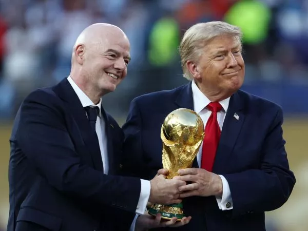 Gianni Infantino y Donald Trump