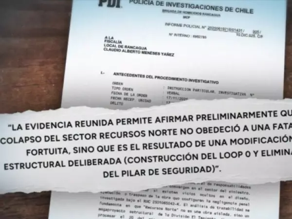 A un año del derrumbe: Codelco bajo sospecha